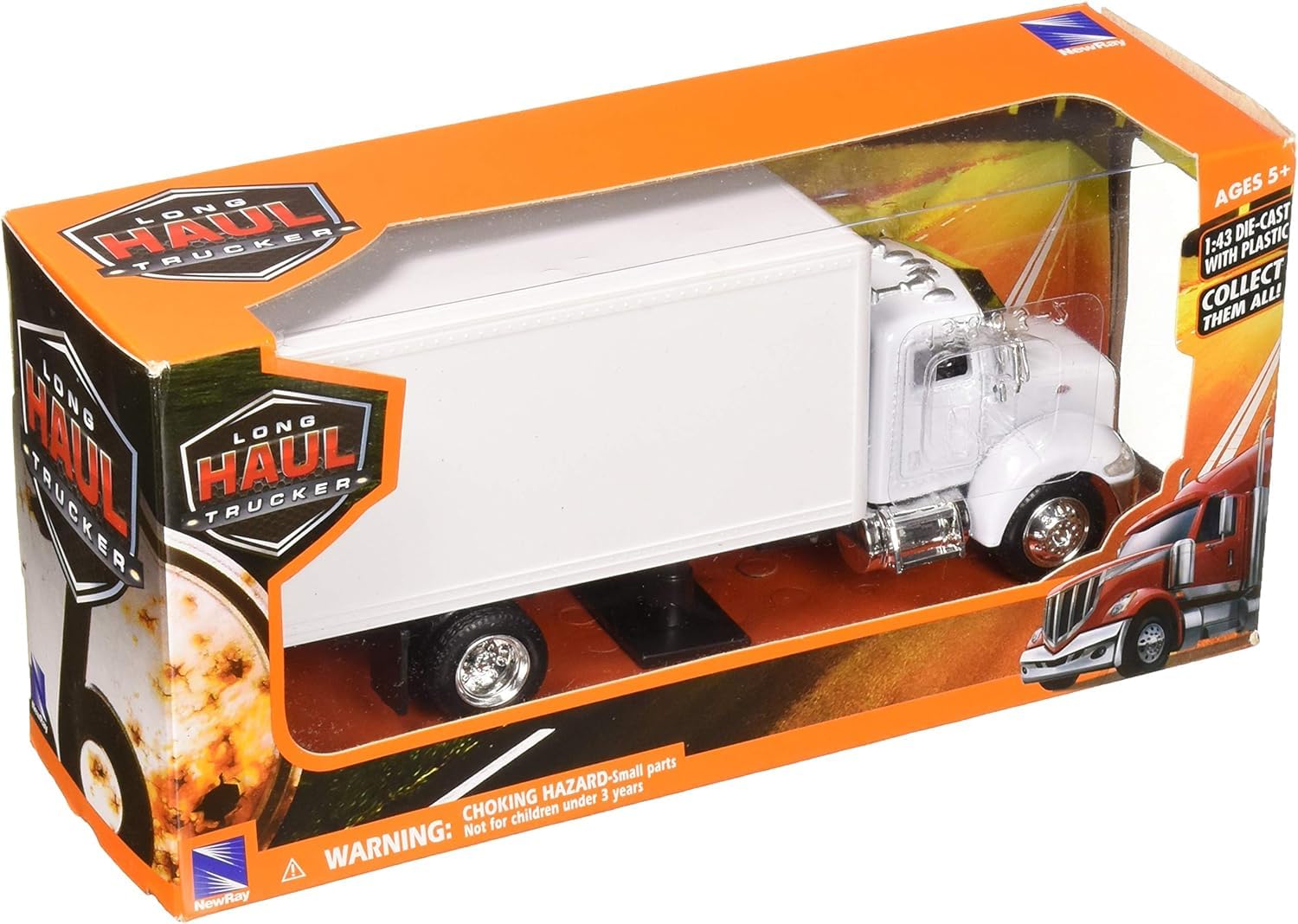 Amazon.com: New-Ray 15803D 1: 43 Utility Peterbilt 335 Box Truck